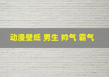 动漫壁纸 男生 帅气 霸气